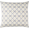 White, Medium Gray, Beige / Down Feather / 18" x 18"