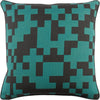 Black, Teal / Down Feather