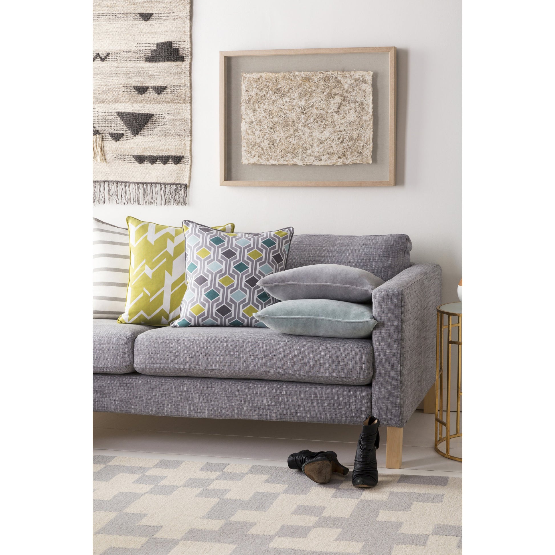 Inga Pillow - 17645 by Surya. Made from 100% cotton in a modern style.