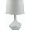 Body: White, Shade: White, Finial: White, Harp: Metallic - Nickel, Cord: Translucent