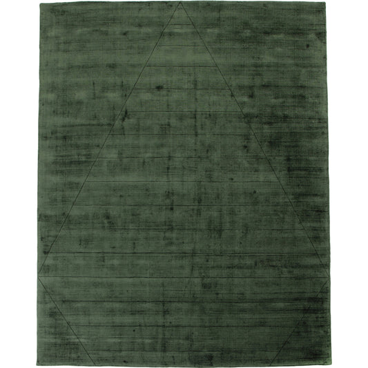 Sadzi Hand Carved Rug by Four Hands in juniper green. Made from 100% viscose (rayon) in a unique style.