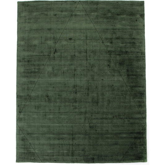 Sadzi Hand Carved Rug by Four Hands in juniper green. Made from 100% viscose (rayon) in a unique style.
