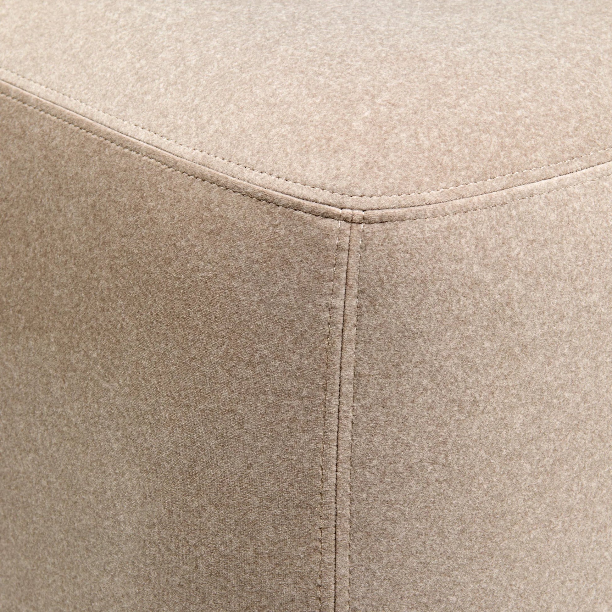 Innaya Ottoman by Surya in natural. Made from polyester, plywood, polyester wrapped foam in a eclectic & global style.