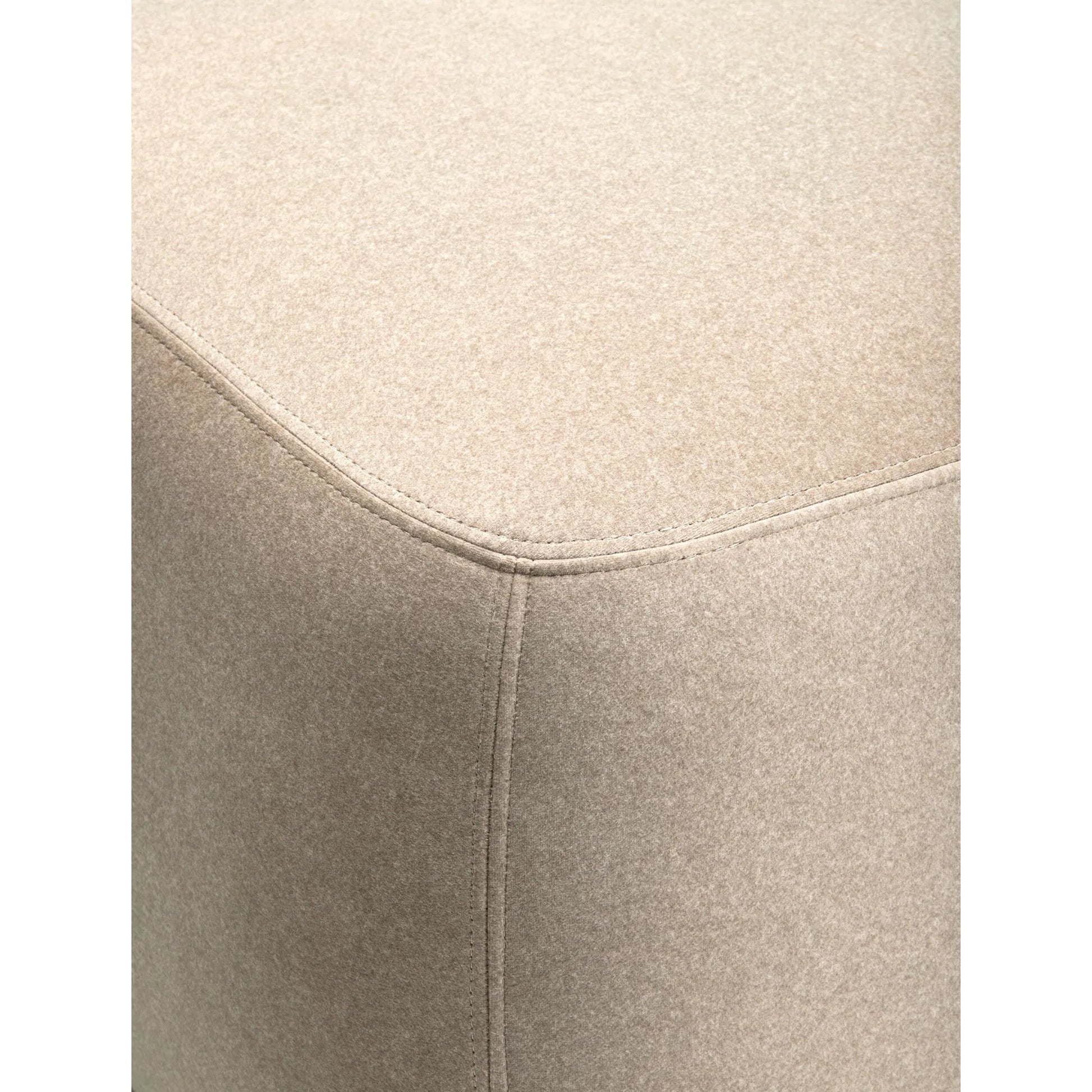 Innaya Ottoman by Surya in natural. Made from polyester, plywood, polyester wrapped foam in a eclectic & global style.