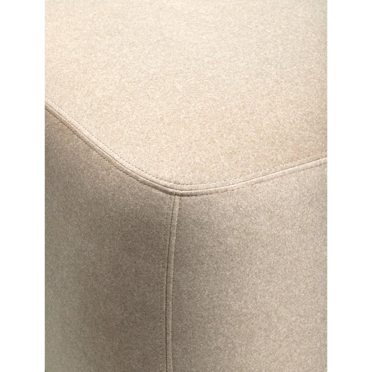 Innaya Ottoman by Surya in natural. Made from polyester, plywood, polyester wrapped foam in a eclectic & global style.