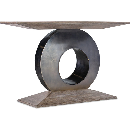 Modern Mood Accent Console by Hooker Furniture. Made from oak veneers, resin in a modern style.