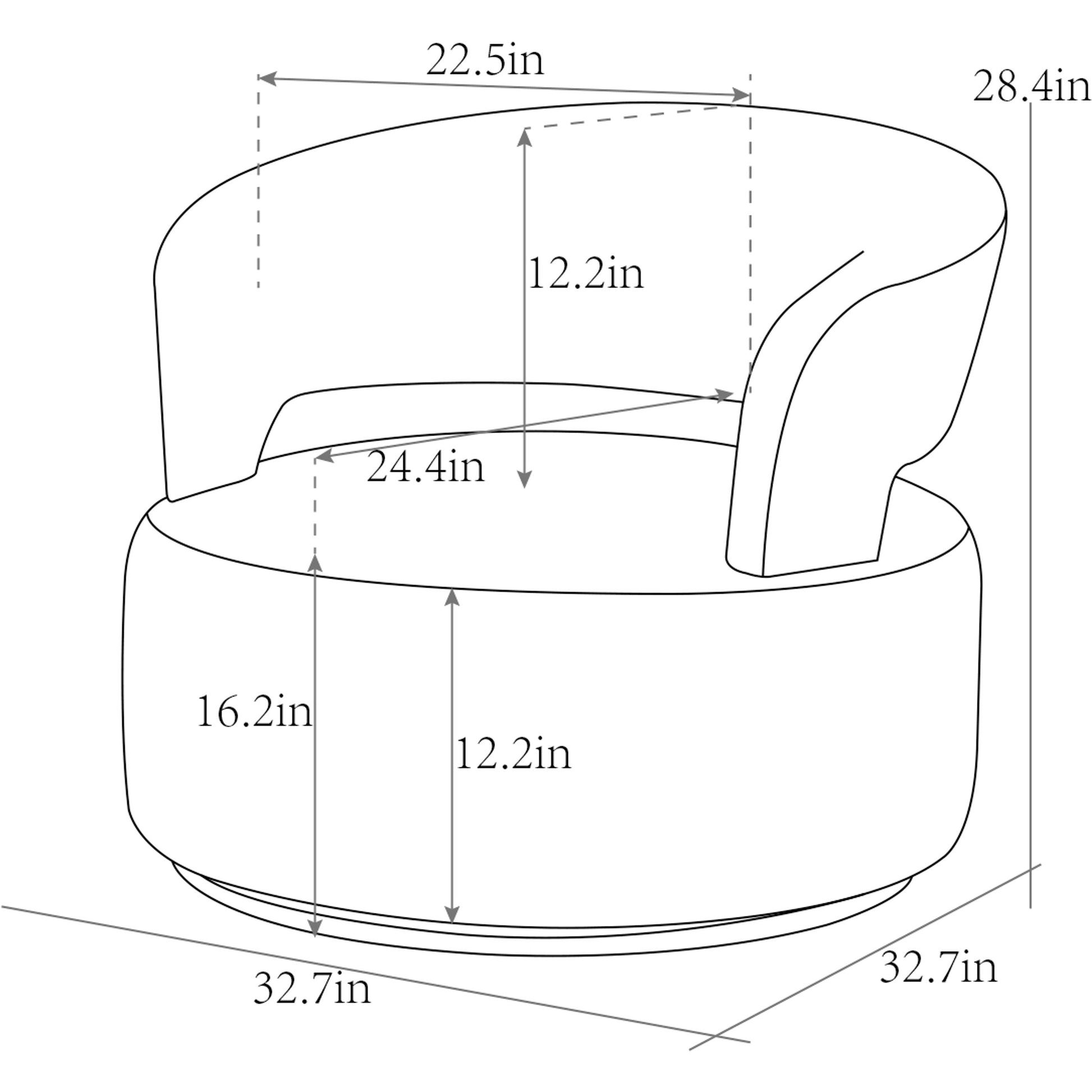 Piagia Swivel Chair by Pasargad Home. Made from polyester in a modern style.