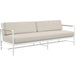 Sabbia Outdoor Sofa by Sunset West in white. Made from olefin rope in a coastal style.