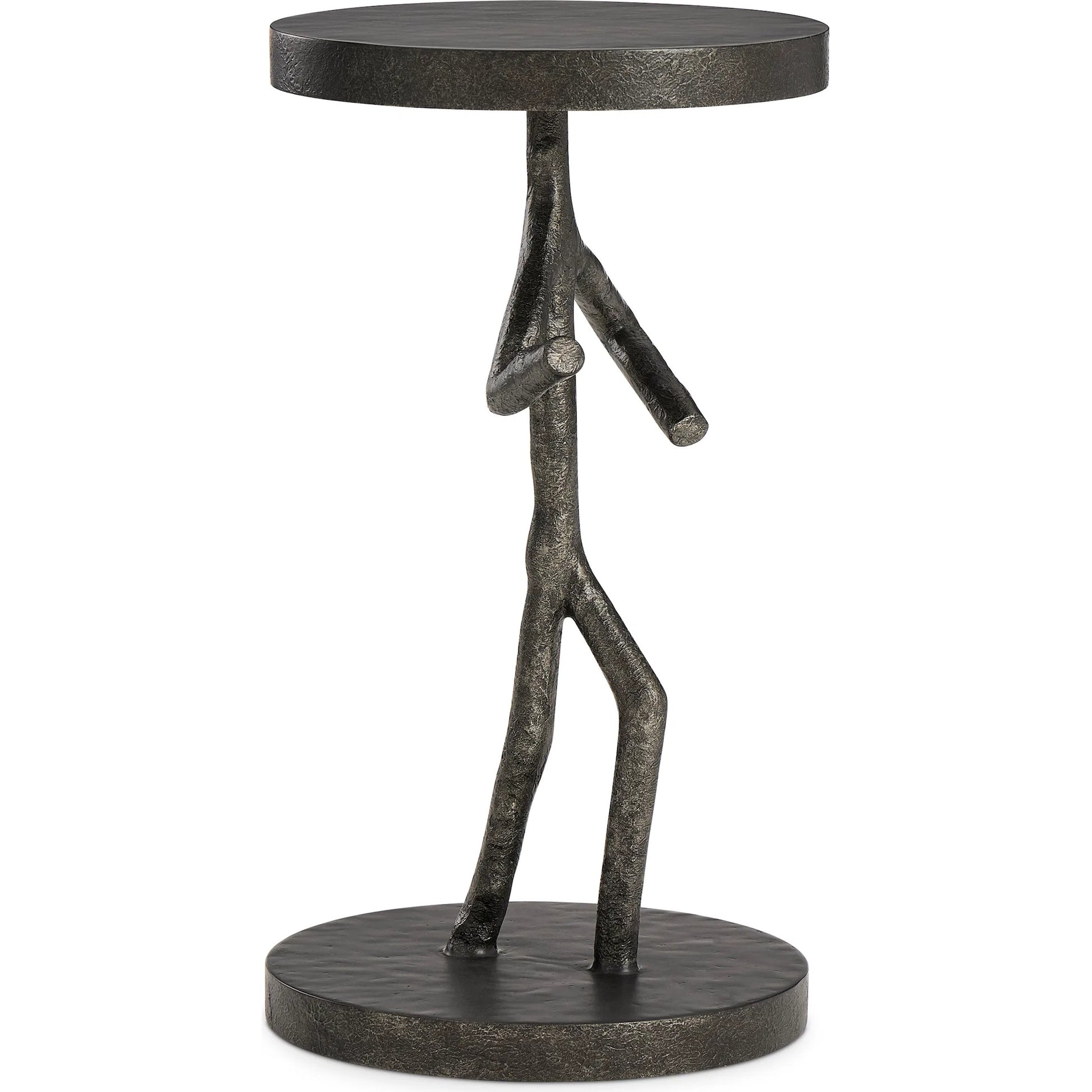 Theo Figure Table by Bernhardt in black. Made from cast iron, metal in a modern style.