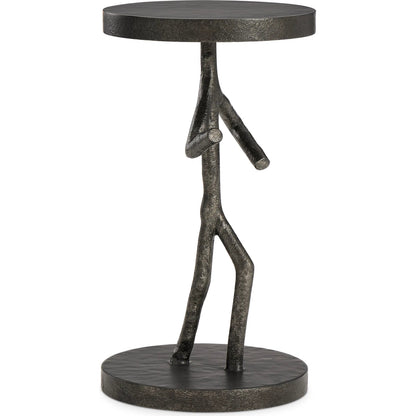 Theo Figure Table by Bernhardt in black. Made from cast iron, metal in a modern style.