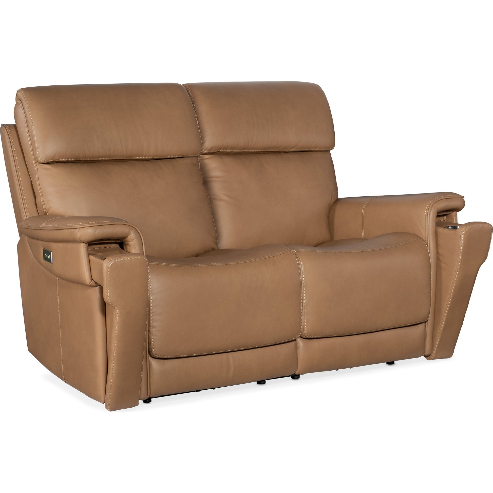 Lyra Zero Gravity Power Loveseat by Hooker Furniture. Made from leather in a traditional style.