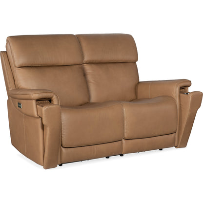 Lyra Zero Gravity Power Loveseat by Hooker Furniture. Made from leather in a traditional style.