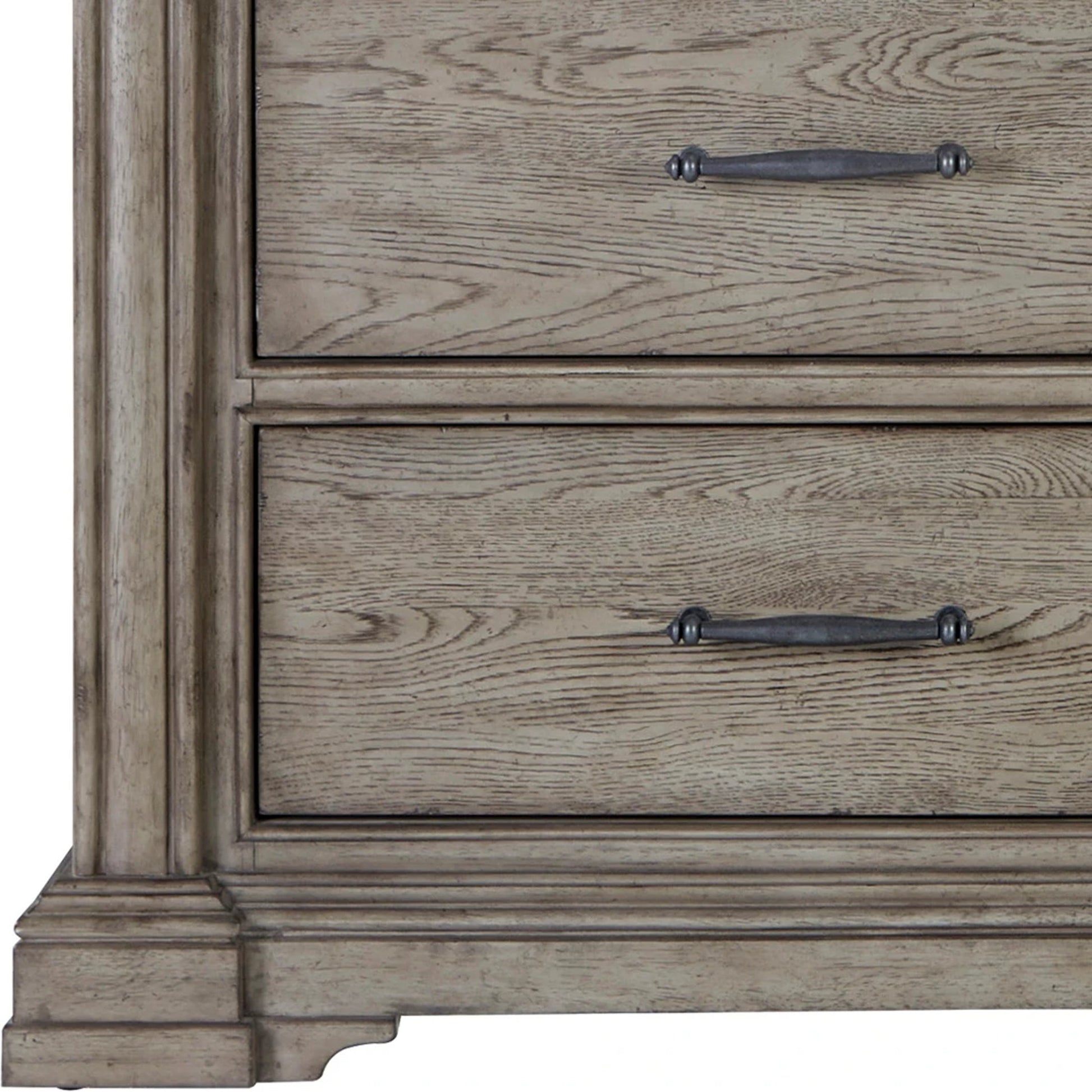 Madison Ridge Master Chest by Pulaski Furniture in bluff grey. Made from asian hardwood, oak veneers in a traditional style.
