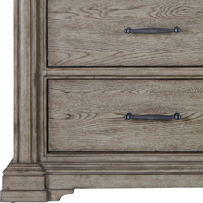 Madison Ridge Master Chest by Pulaski Furniture in bluff grey. Made from asian hardwood, oak veneers in a traditional style.