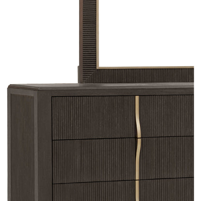 West End Loft 8-Drawer Dresser by Pulaski Furniture in tuxedo. Made from rubberwood in a modern style.