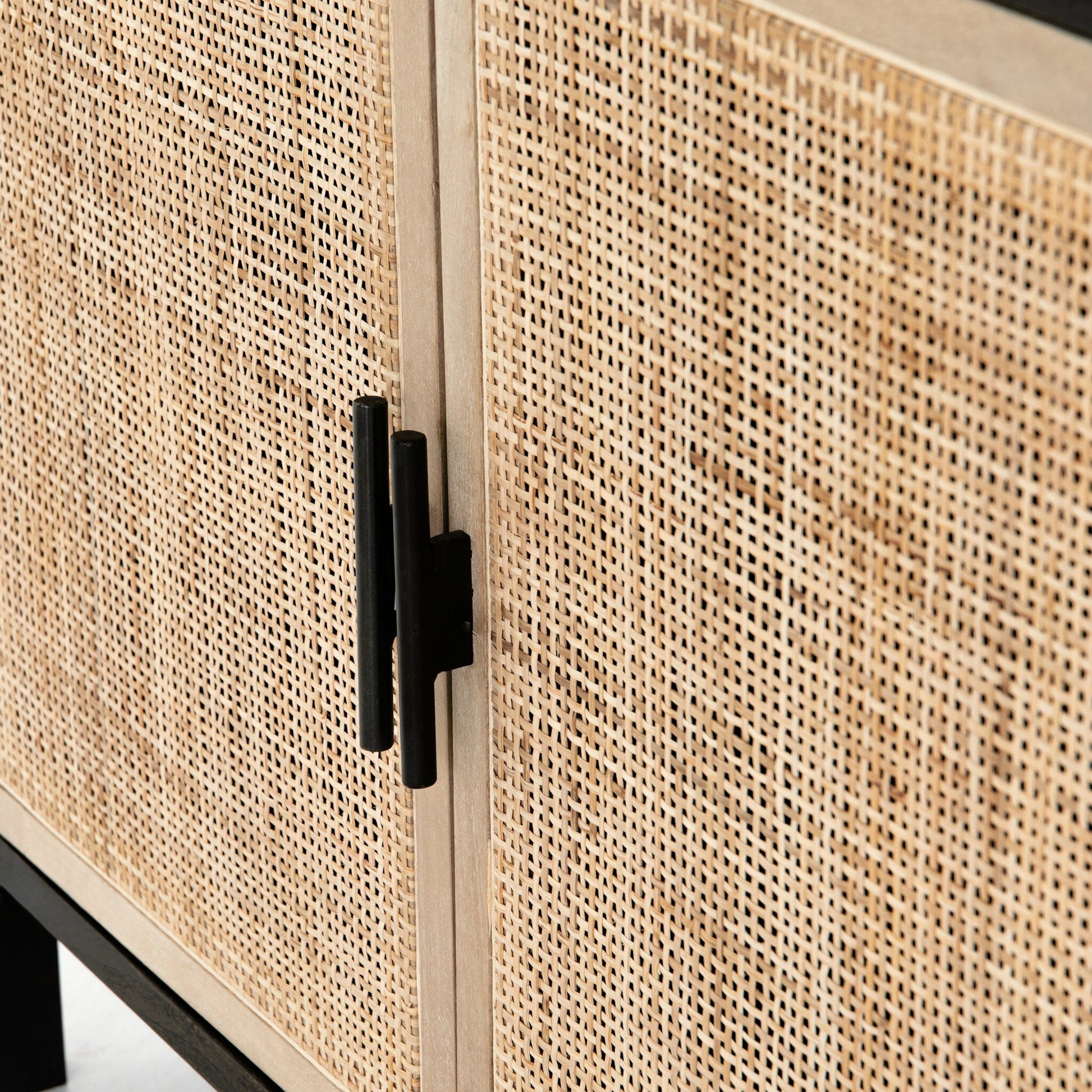 Caprice Bookshelf by Four Hands in washed black. Made from solid acacia in a modern style.