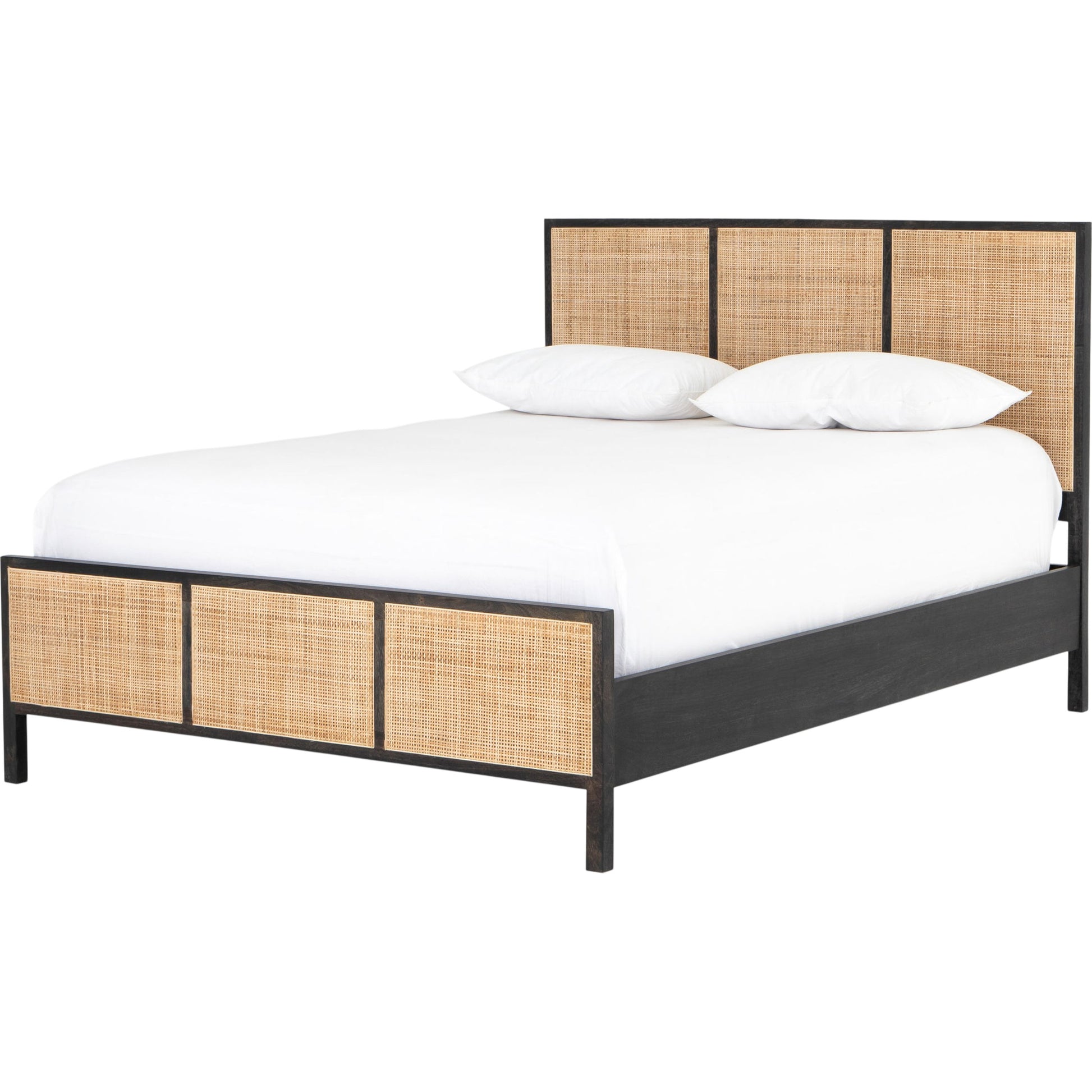 Sydney Bed by Four Hands. Made from cane, solid mango in a modern style.