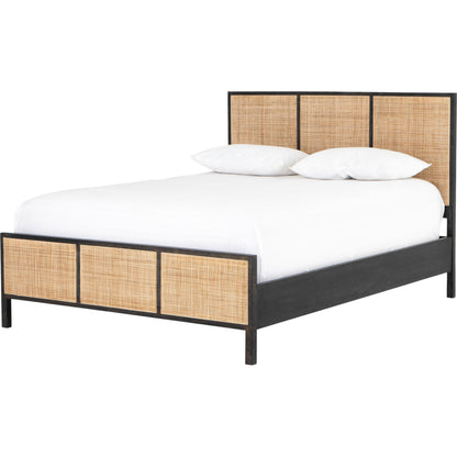 Sydney Bed by Four Hands. Made from cane, solid mango in a modern style.