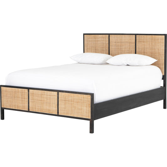 Sydney Bed by Four Hands. Made from cane, solid mango in a modern style.