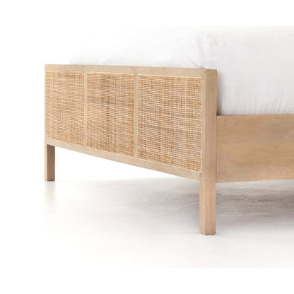 Sydney Bed by Four Hands. Made from cane, solid mango in a modern style.