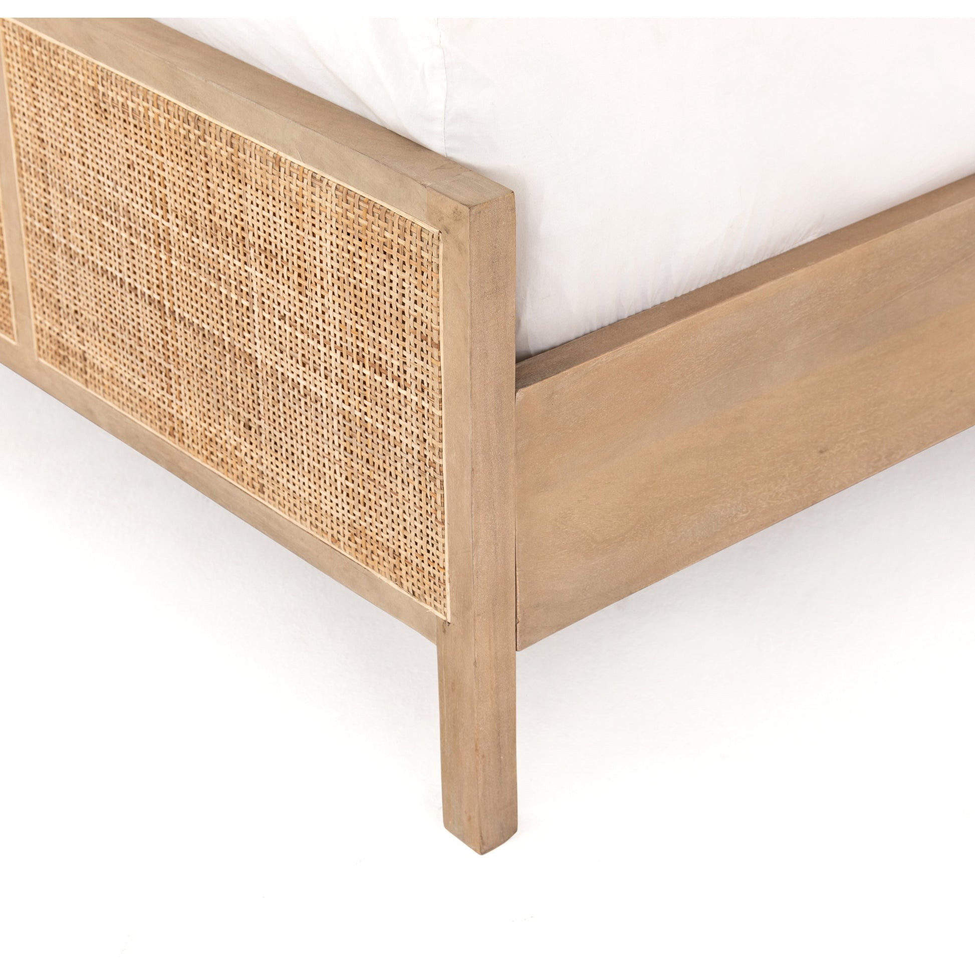 Sydney Bed by Four Hands. Made from cane, solid mango in a modern style.