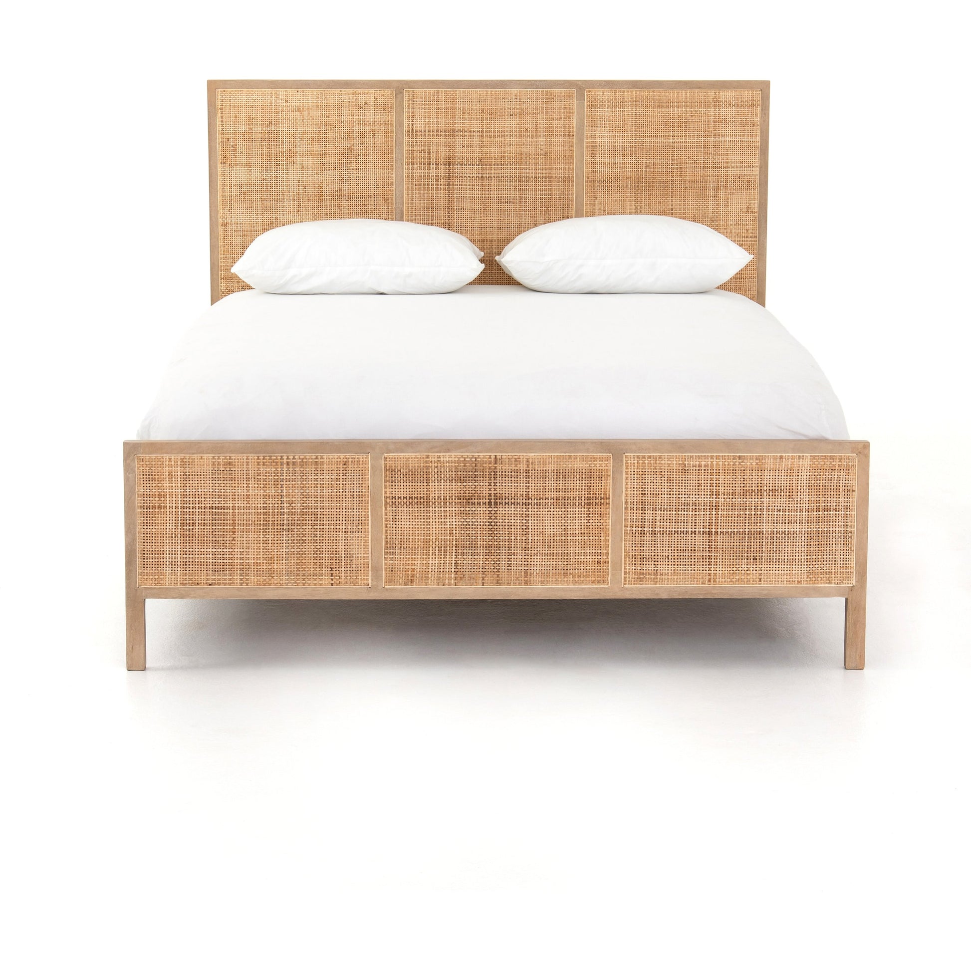 Sydney Bed by Four Hands. Made from cane, solid mango in a modern style.