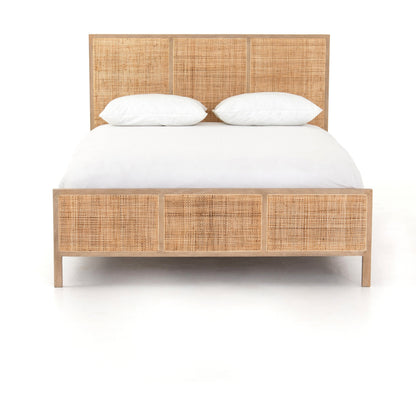 Sydney Bed by Four Hands. Made from cane, solid mango in a modern style.