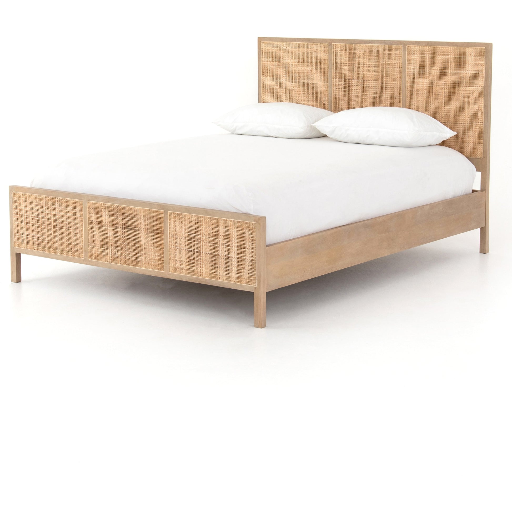 Sydney Bed by Four Hands. Made from cane, solid mango in a modern style.