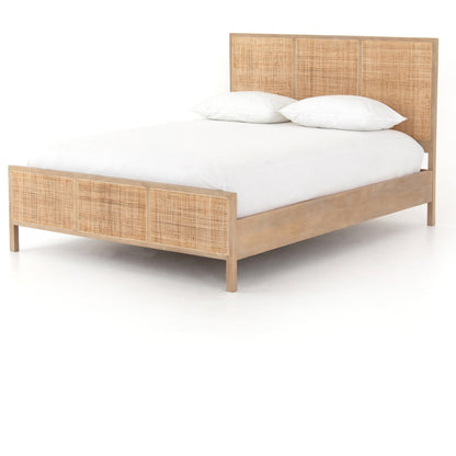 Sydney Bed by Four Hands. Made from cane, solid mango in a modern style.
