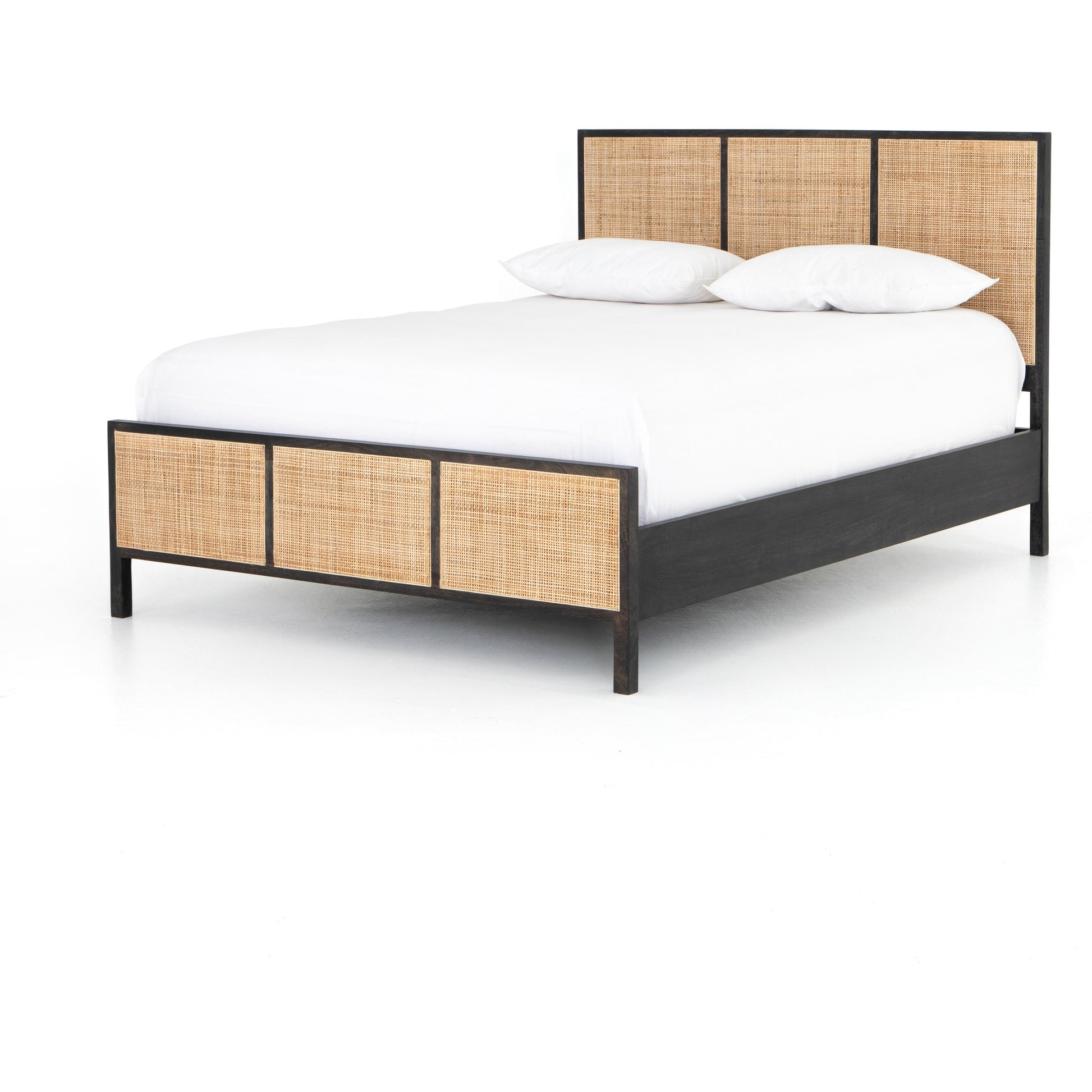 Sydney Bed by Four Hands. Made from cane, solid mango in a modern style.