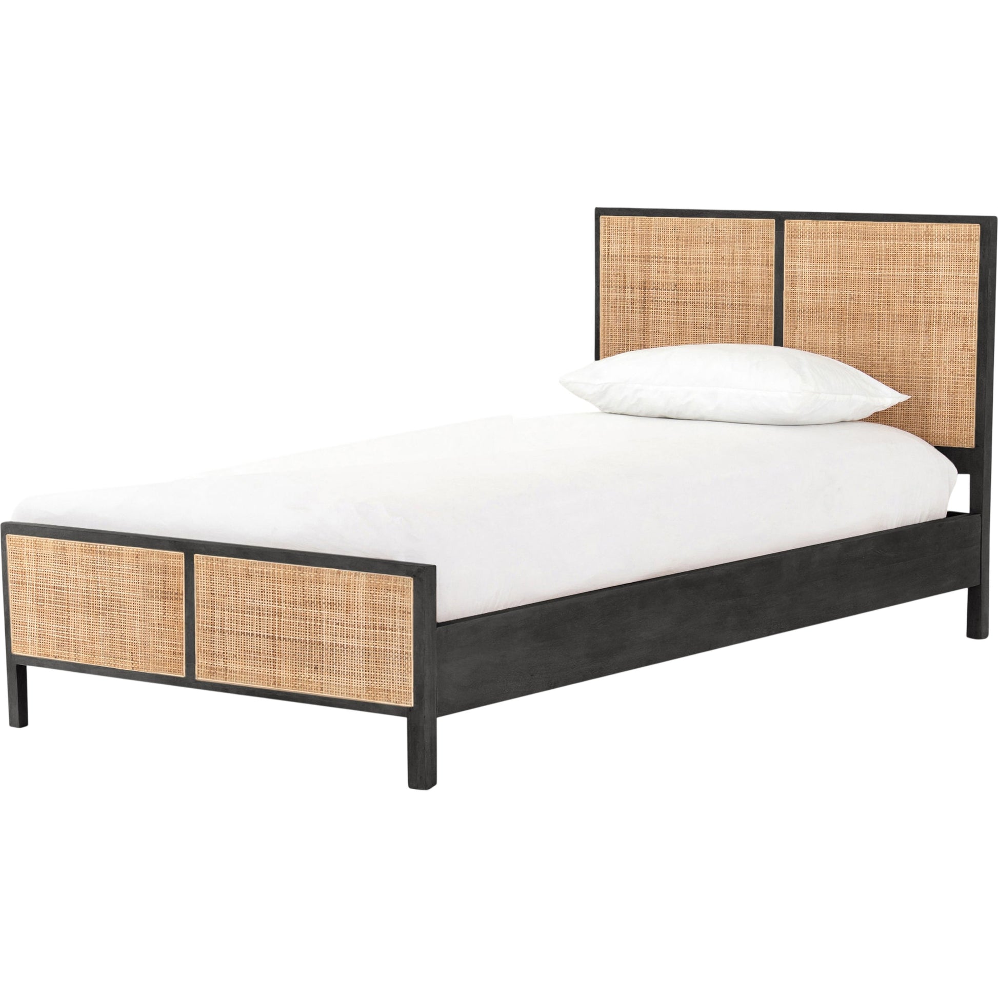Sydney Bed by Four Hands. Made from cane, solid mango in a modern style.