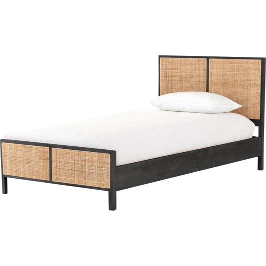 Sydney Bed by Four Hands. Made from cane, solid mango in a modern style.
