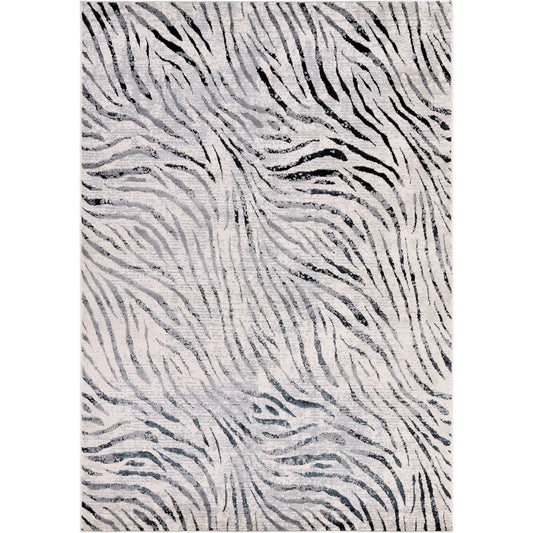 Impulse Rug - 536369 by Livabliss in cream, light slate, black, light beige, gray. Made from polyester, polypropylene in a unique style.