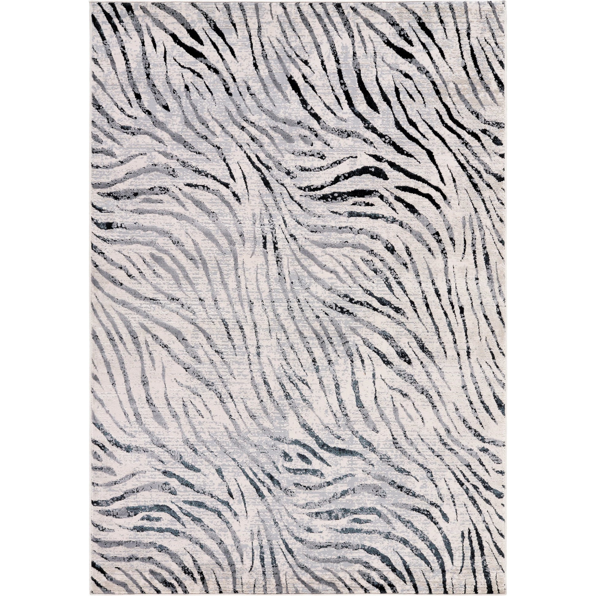 Impulse Rug - 536369 by Livabliss in cream, light slate, black, light beige, gray. Made from polyester, polypropylene in a unique style.