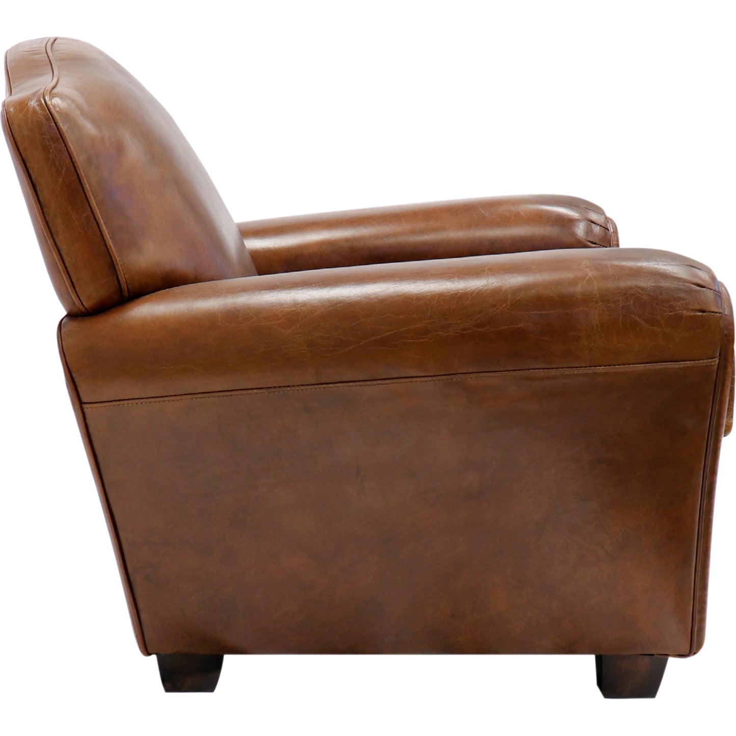 003 SI-2030352 | Additional Silo | Palermo Wing Chair by Pasargad Home in brown. Made from leather in a transitional style.