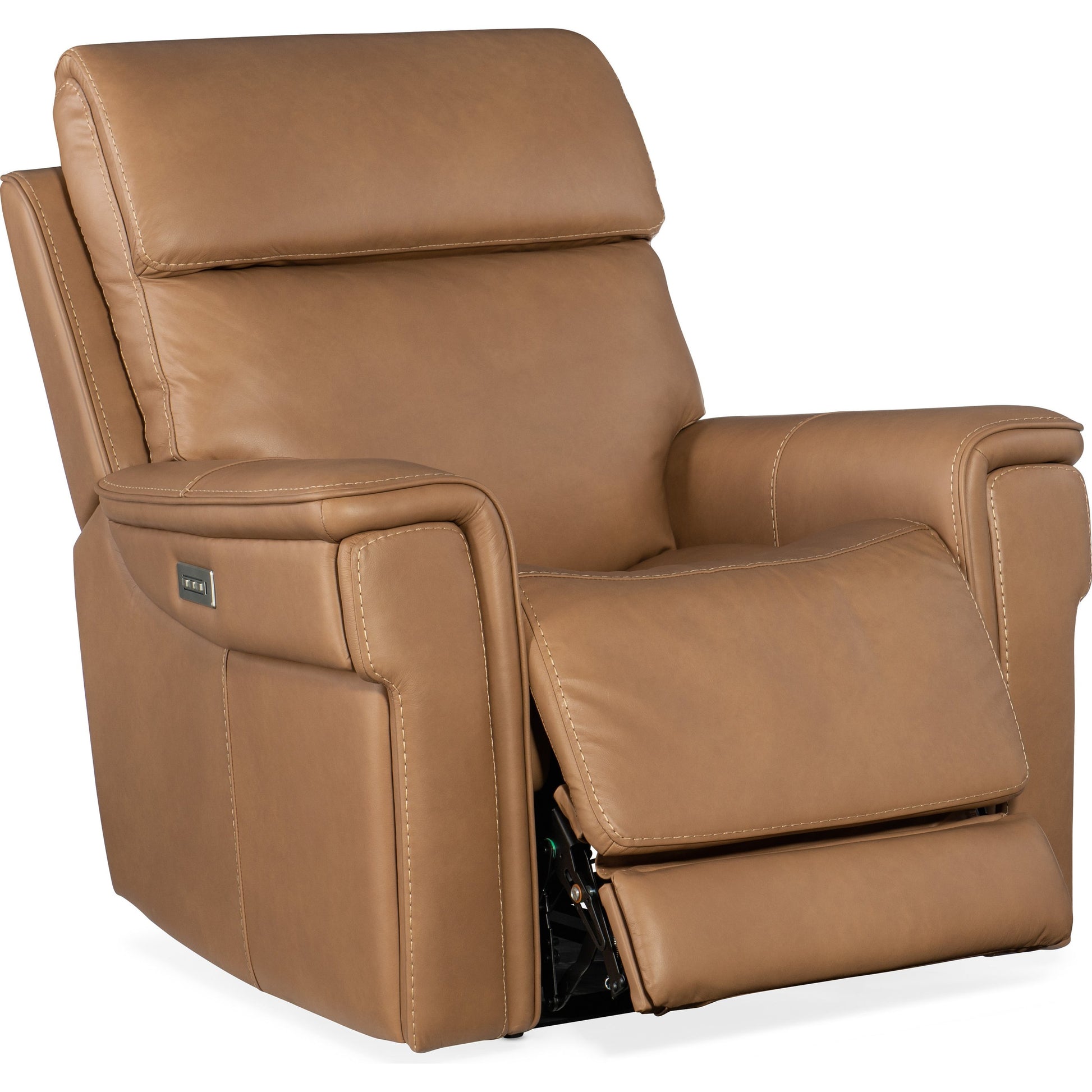 Lyra Zero Gravity Power Recliner by Hooker Furniture. Made from leather in a traditional style.