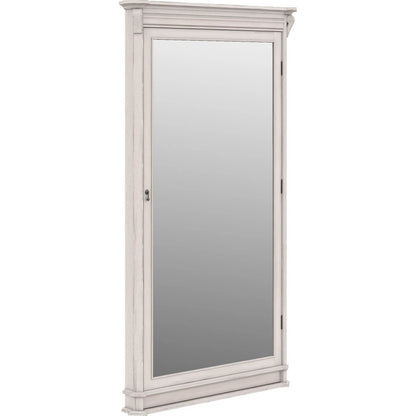 Alcove Floor Mirror by A.R.T. Furniture in belgian ivory. Made from acacia solids, maple veneers, mirror in a modern style.