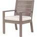 Laguna Outdoor Dining Chair by Sunset West in browns. Made from aluminum in a modern style.