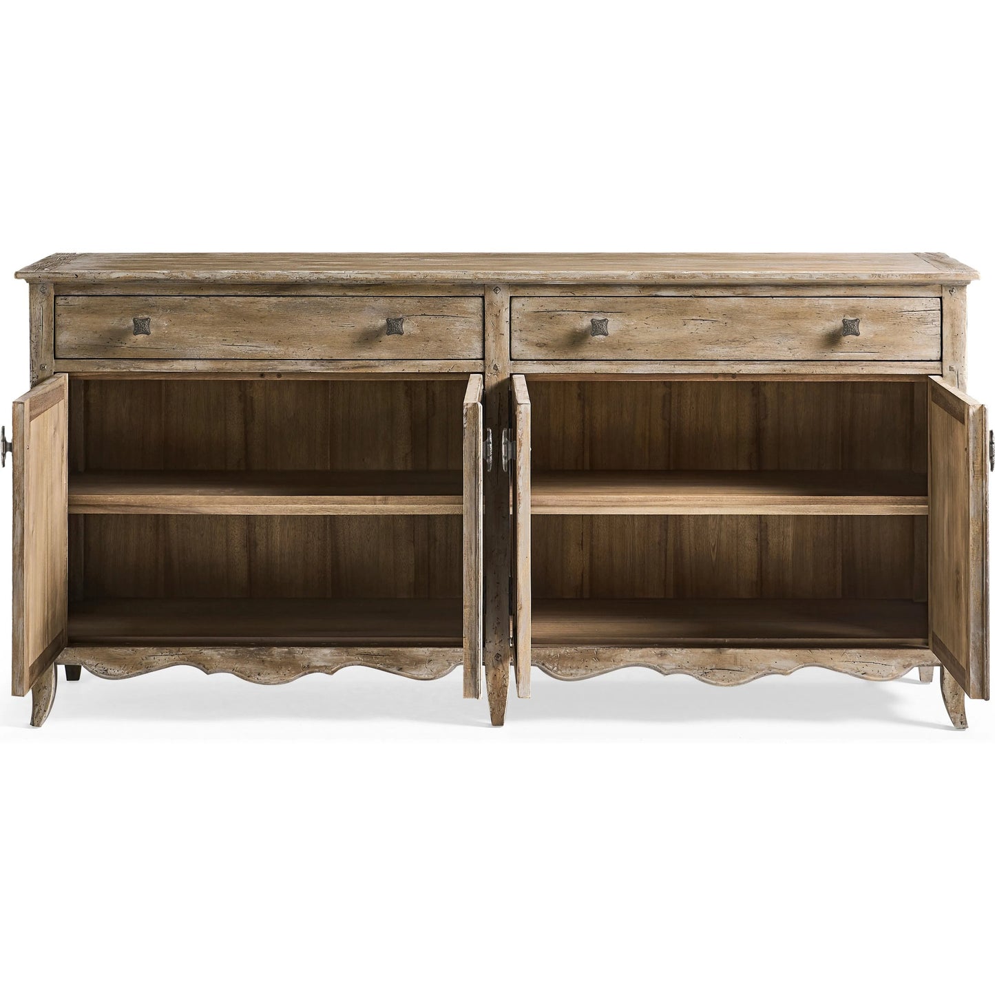 003 SI-2535706 | Additional Silo | Caldera Sideboard by Jonathan Charles in light spain painted walnut. Made from main acacia veneer in a unique style.