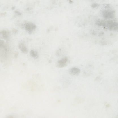 Lucy Side Table by Four Hands in carbon wash, white marble. Made from solid marble, iron, engineered hardwood in a modern style.