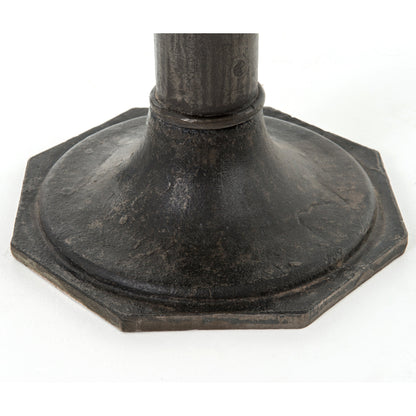 Lucy Side Table by Four Hands in carbon wash, white marble. Made from solid marble, iron, engineered hardwood in a modern style.