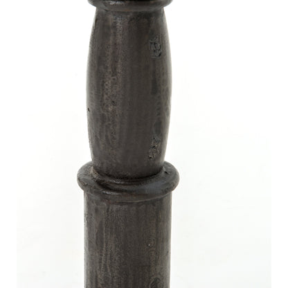 Lucy Side Table by Four Hands in carbon wash, white marble. Made from solid marble, iron, engineered hardwood in a modern style.