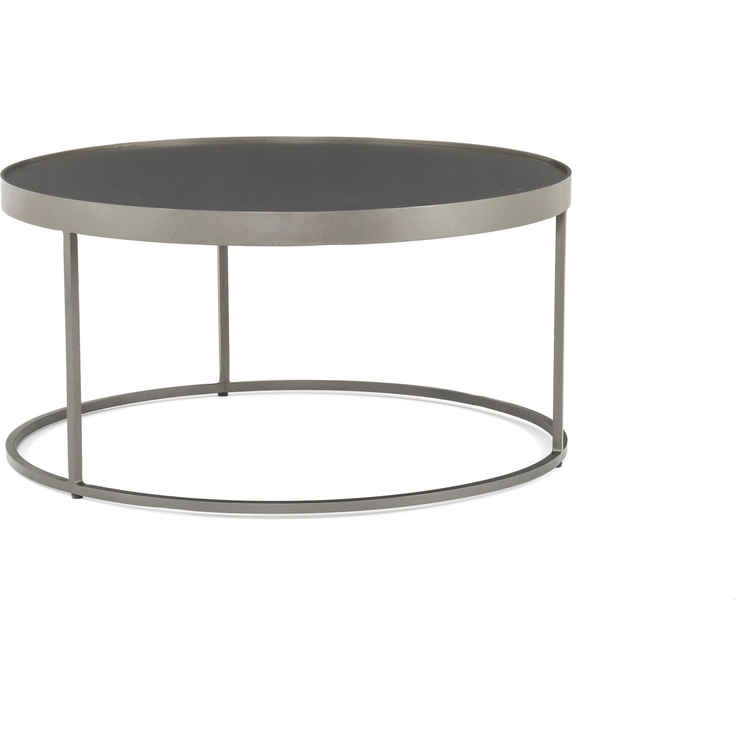 007 SI-1715219 | Additional Silo | Evelyn Round Nesting Coffee Table by Four Hands in gunmetal, polished white marble. Made from solid marble, iron, engineered hardwood in a modern style.