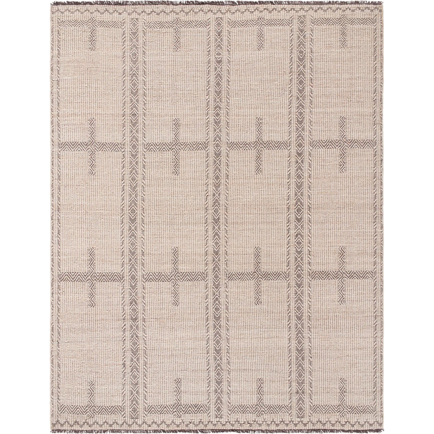 001 SI-2165844,SI-2165845,SI-2165846,SI-2165847,SI-2165848 | Primary Silo | Irfan Rug - 539838 by Surya in beige, charcoal, taupe. Made from wool, cotton in a unique style.