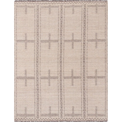 Irfan Rug - 539838 by Surya in beige, charcoal, taupe. Made from wool, cotton in a unique style.