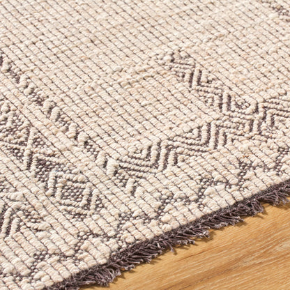 Irfan Rug - 539838 by Surya in beige, charcoal, taupe. Made from wool, cotton in a unique style.