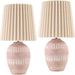 Iroh Accent Table Lamp (Set of 2) by Livabliss in painted. Made from ceramic, linen, polyester in a modern style.