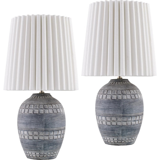 Iroh Accent Table Lamp by Livabliss in painted. Made from ceramic, linen, polyester in a unique style.