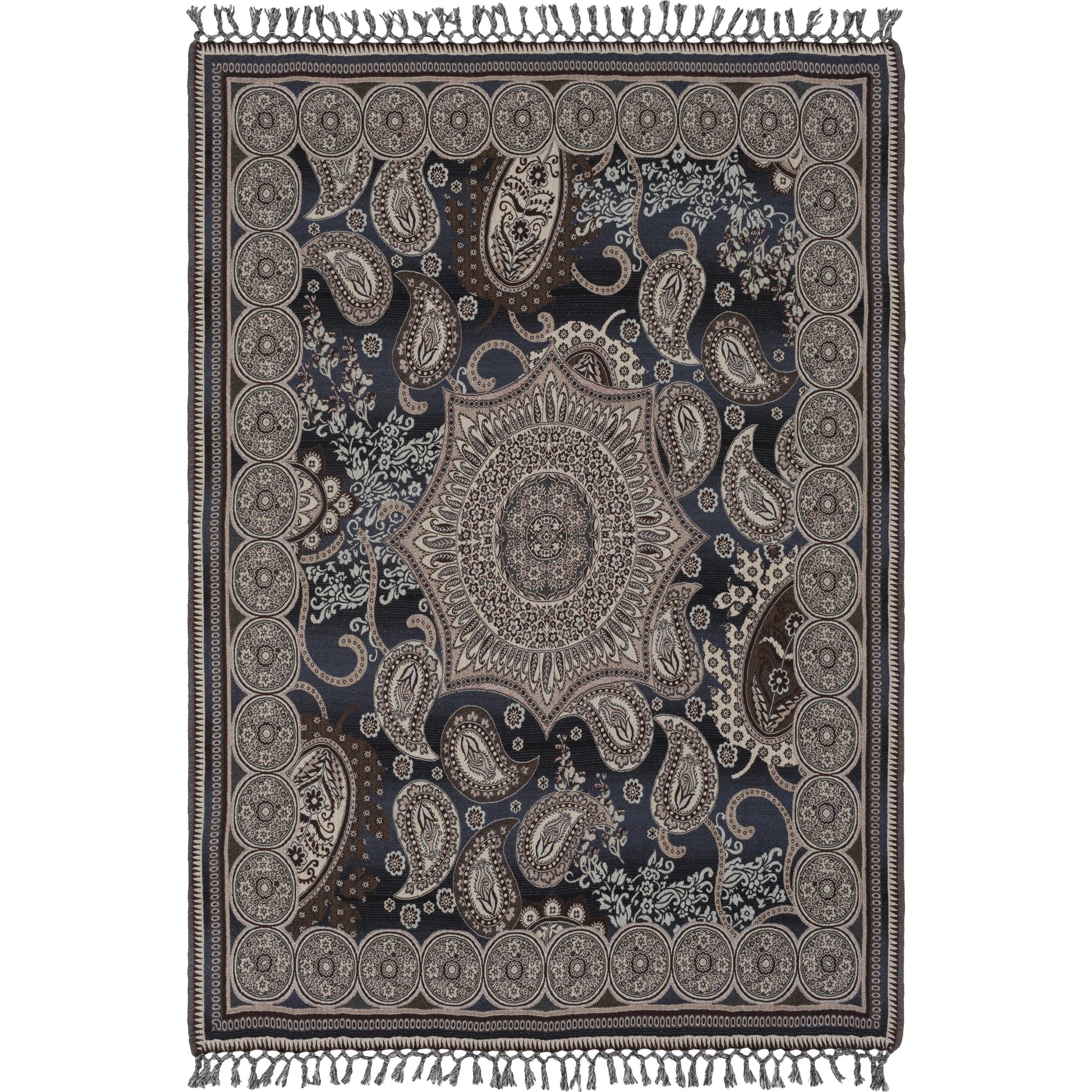 Indira - 26679 by Surya in emerald, silver gray, bright pink, lime. Made from 100% wool in a traditional style.