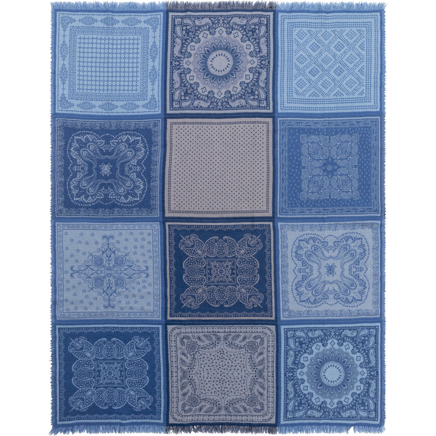 002 SR-754053 | Primary Silo | Indira Throw - 14473 by Surya in denim, medium gray, dark blue. Made from 100% wool in a eclectic & global style.